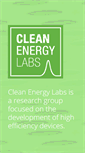 Mobile Screenshot of cleanenergylabs.com