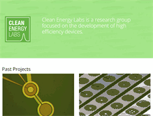 Tablet Screenshot of cleanenergylabs.com